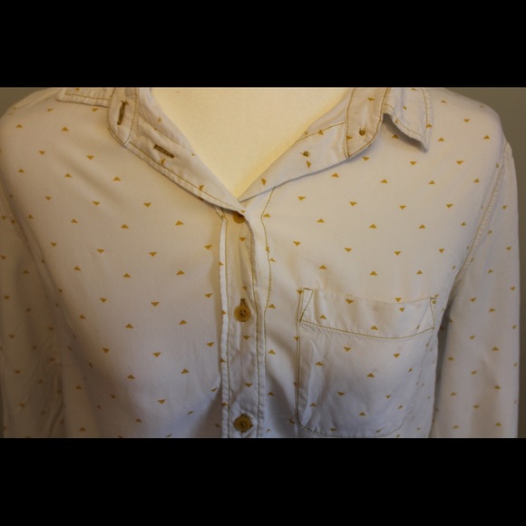 Banana Republic Geometric Button-Down Blouse - Picture 3 of 6